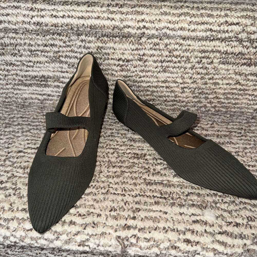 Women's Shiloh Knit Mary Jane Flats Black